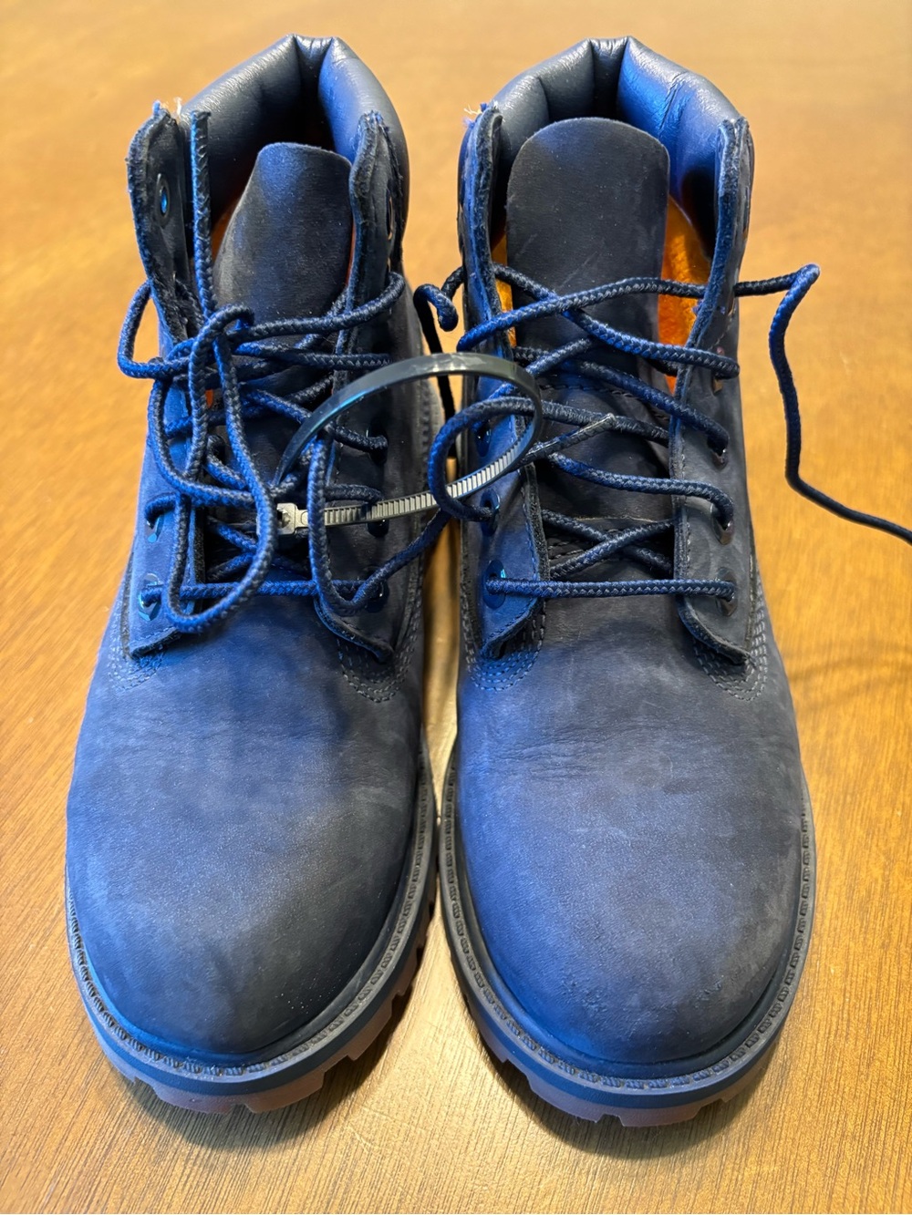 Timberland kids Dark Navy Lace-Up Work Boots